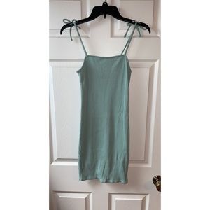 Fitted mint green dress